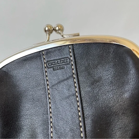 Coach Black Wallet Elegant Leather Accessory - Picture 3 of 12